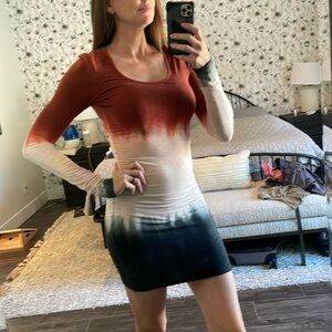 MM Couture Tie dye dress Sz XS